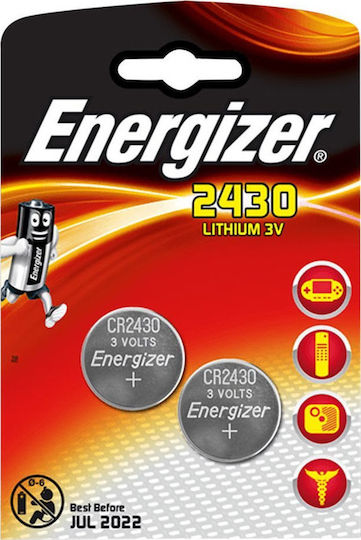 Energizer Batterien Lithium für Uhren CR2430 3V 2Stück