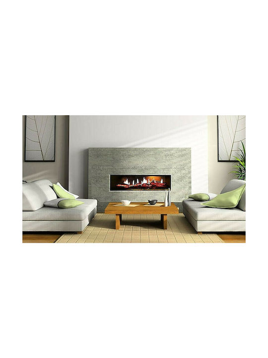 Dimplex Opti V Double Wall Mounted Electric Fireplace 70W 135.6x45cm Black