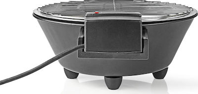 Nedis Round 30 Tischplatte Elektrischer Grill Grill 1250W mit einstellbarem Thermostat 30cmx30cmcm