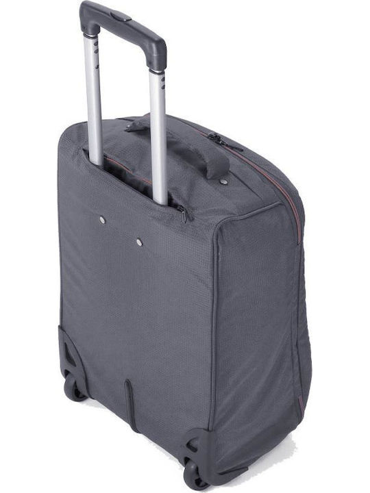Benzi BZ5565 Cabin Fabric Gray Travel Suitcase With 2 Wheels Height 51cm