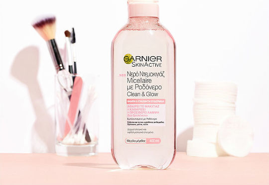 Garnier SkinActive Rose Micellar Water Αφαίρεσης Μακιγιάζ Προσώπου & Ματιών 400ml