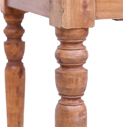 Schreibtisch aus Massivholz Braun 117x57x75cm