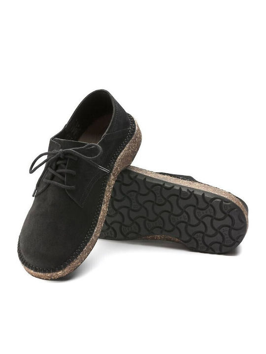 Gary Leder Damen Oxfords in Schwarz Farbe