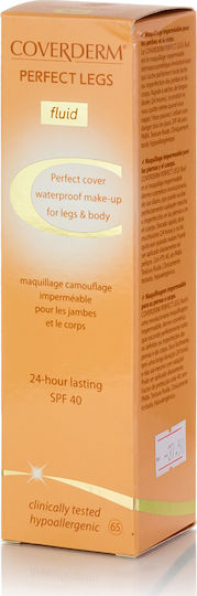 Coverderm Perfect Legs Waterproof Make Up Fluid SPF40 65 75ml