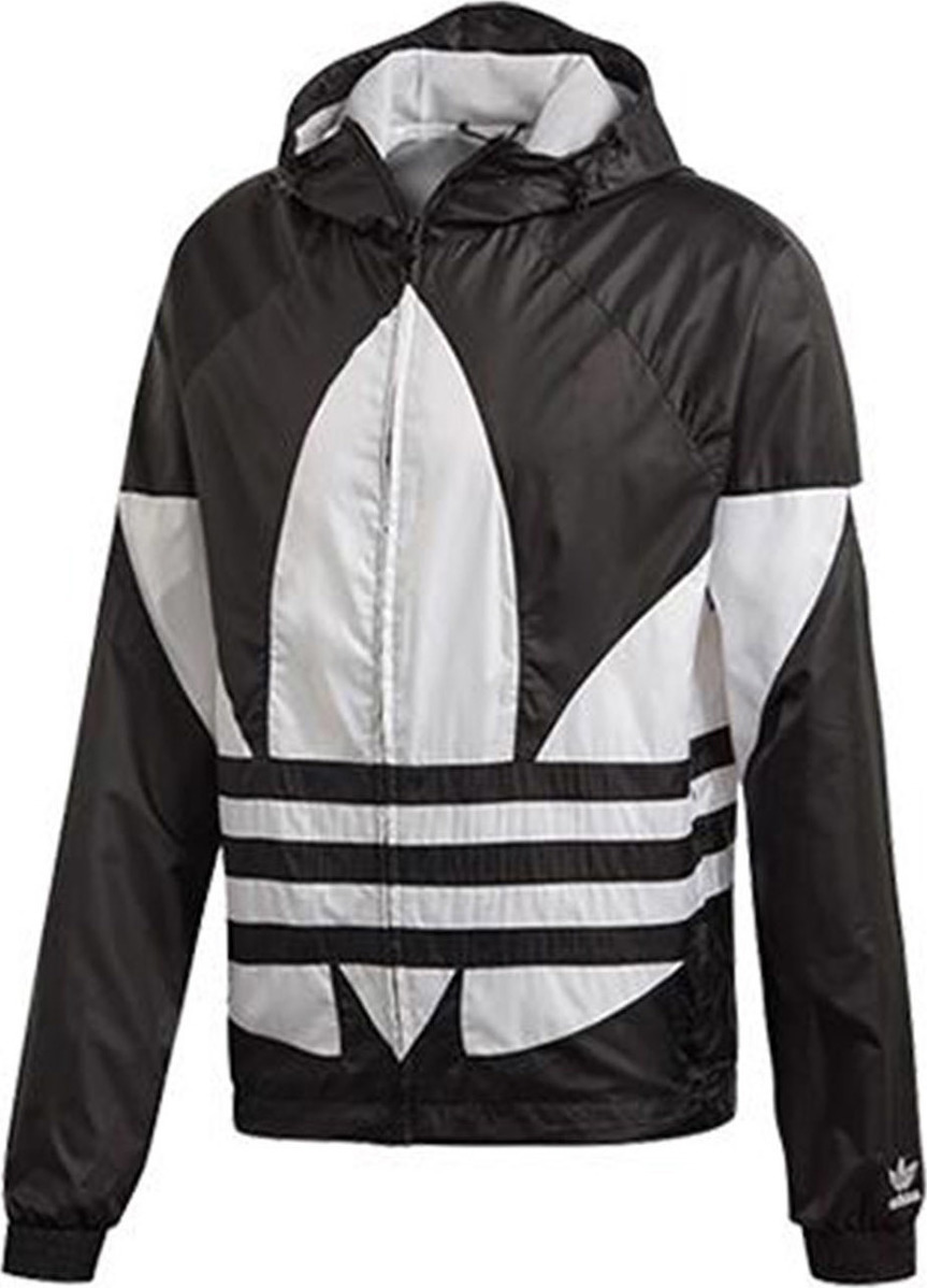 Adidas Originals Big Trefoil Windbreaker FM3757 Black - Skroutz.gr
