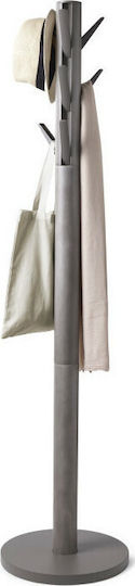 Umbra Flapper Freistehender Kleiderständer Hölzernes Grey Mit 9 Haken 39.4x39.4x168.9cm