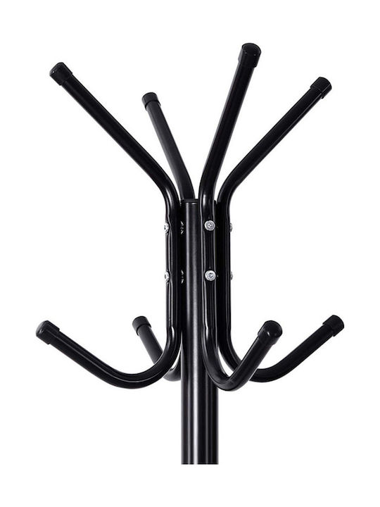 Songmics Калъф за дрехи Метал Черен с 8 куки 49x49x176см