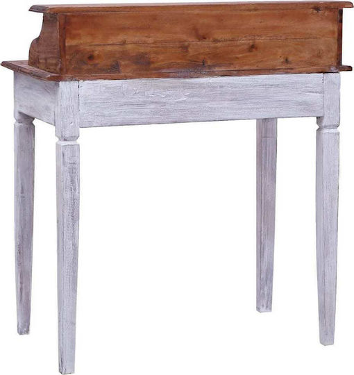 Бюро с надстройка Бяло / естествено 90x50x101бр