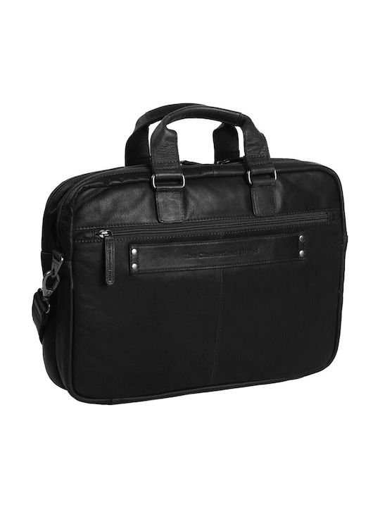 Seth Leather Men's Briefcase Black