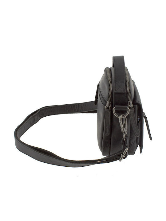 Leather Men's Bag Shoulder / Crossbody Black