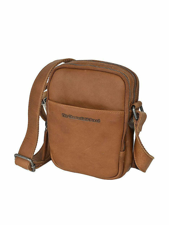 Leather Men's Bag Shoulder / Crossbody Tabac Brown