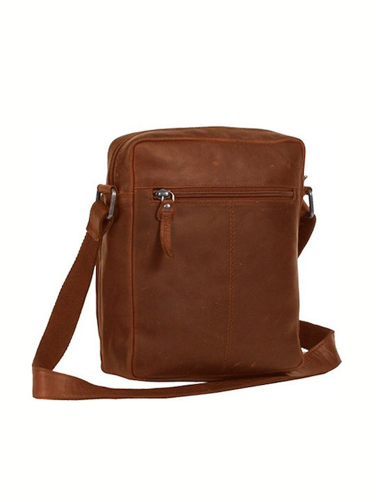 Leather Men's Bag Shoulder / Crossbody Tabac Brown