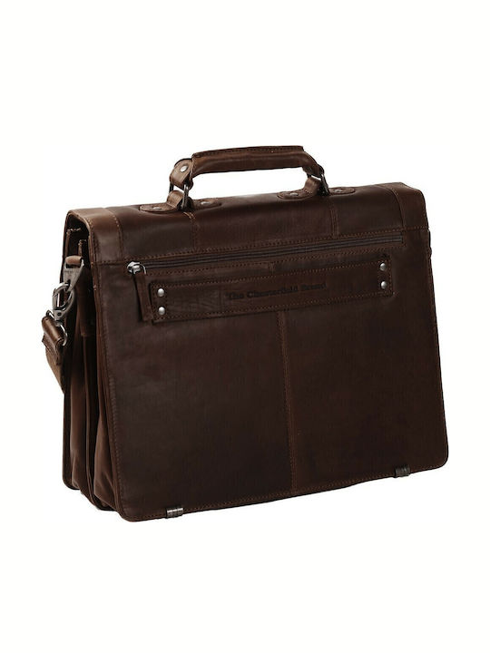 Joe Leather Men's Briefcase Brown