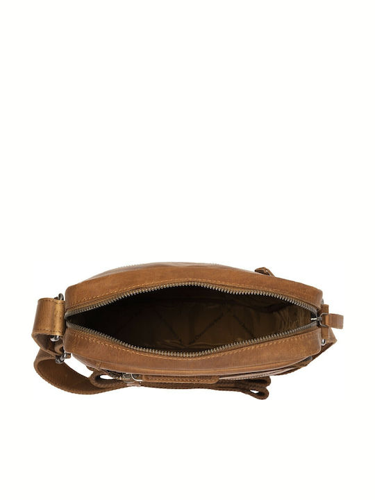 Dessau Leather Men's Shoulder Crossbody Tabac Brown Bag