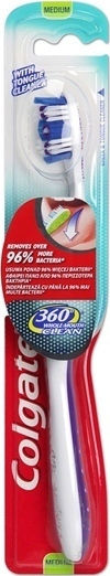 Colgate 360 Whole Mouth Clean Орална четка Среден Лилав 1бр