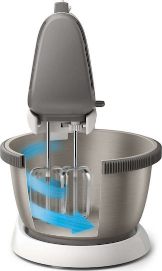 Philips Viva Collection Mixer with Inox Container 3lt 450W Gray