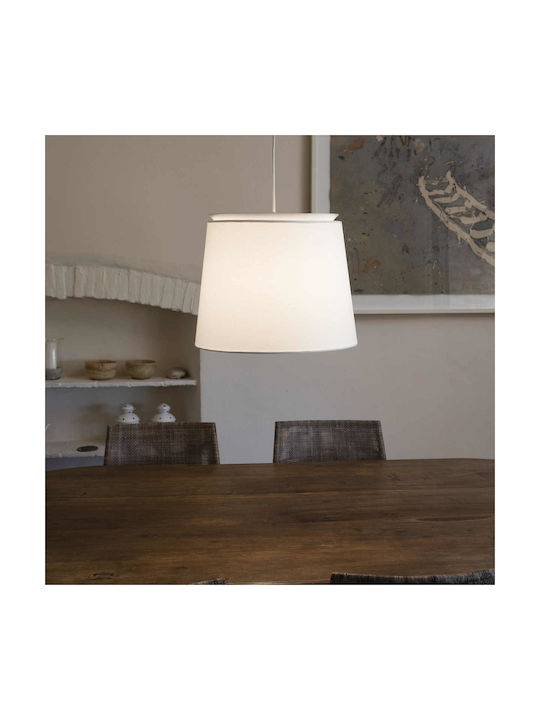 Faro Barcelona Savoy Pendant Light Single-Light for Socket E27 White