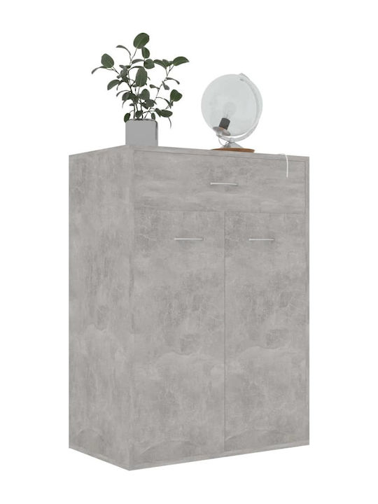 Ξύλινη Παπουτσοθήκη με 4 Ράφια Γκρι Μ60xΠ35xΥ84cm