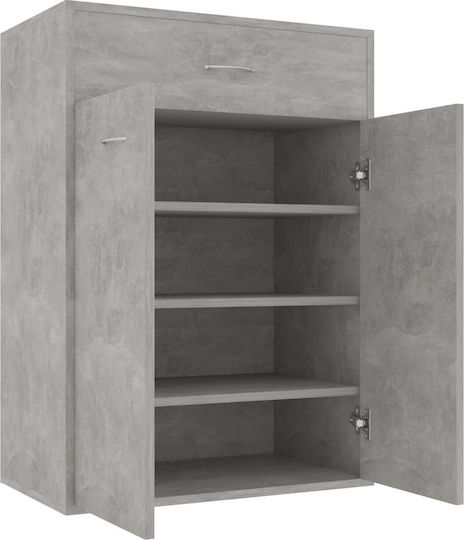 Holz Schuhschrank mit 4 Regalen Gray L60xW35xH84cm