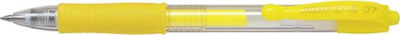 Pilot G-2 Pix Gel 0.7mm cu cerneală Galben galben neon