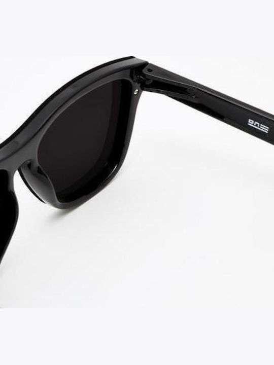 Hawkers Dark One Unisex Γυαλιά Ηλίου με Μαύρο Κοκκάλινο Σκελετό και Μαύρο Φακό HKRS1097
