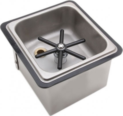Novatex Metalic Clătitor de ulcior Rinser cu Dimensiuni 17.5x16x15cm