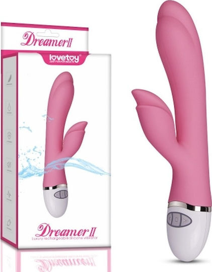 Lovetoy Dreamer II Δονητής Rabbit 20.5cm Pink