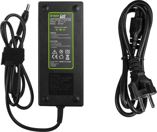 Green Cell Laptop Charger 130W 19V 7.1A for Acer with Detachable Power Cord
