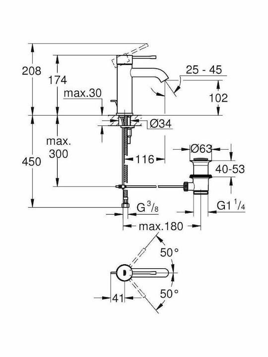 Grohe Essence New Cosmopolitan Миксер Смесител за мивка