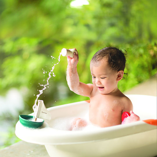 Plan Toys Sailboat with Seal Bath Boat for 12++ Months