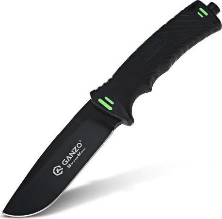 Ganzo Survival G8012 Μαχαίρι Επιβίωσης Μαύρο σε Θήκη