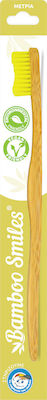 Bamboo Smiles Toothbrush Adults Manual Toothbrush Medium Beige 1pcs