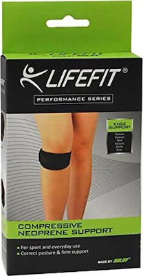 Life Fit Elastic Patella Tendon Strap Black