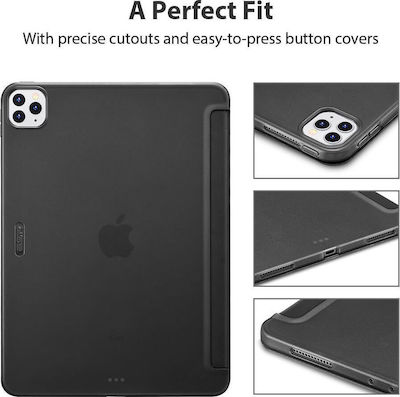 ESR Rebound Jelly Flip Cover Δερματίνης / Σιλικόνης Μαύρο (iPad Pro 2020 11")