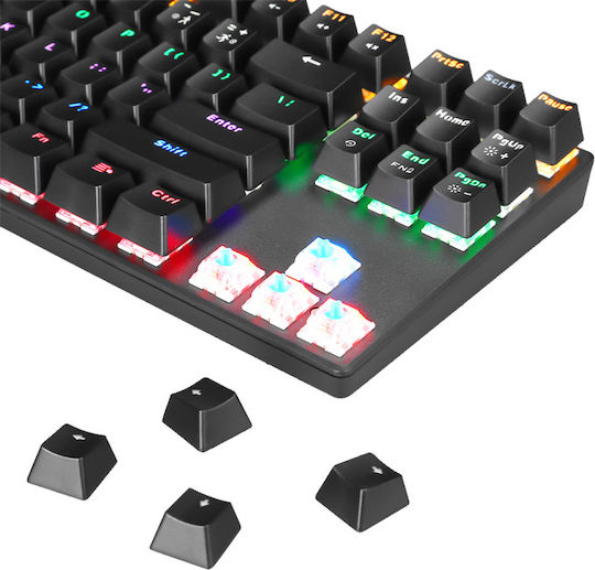 Marvo KG914 Gaming Μηχανικό Πληκτρολόγιο Tenkeyless με Custom Blue διακόπτες και RGB φωτισμό (Αγγλικό US)