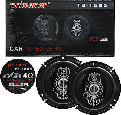 Pcinener Σετ Ηχεία Αυτοκινήτου Pcinener 6.5" με 40W RMS (3 Δρόμων)