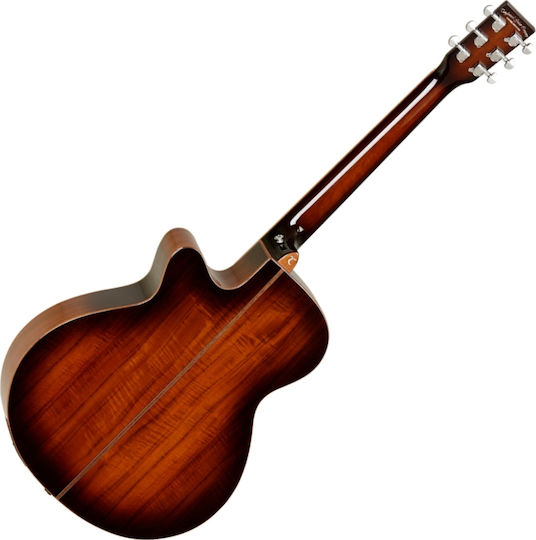 Tanglewood Semi-Akustik Gitarre TW4 E KOA Ausschnitt Bersten