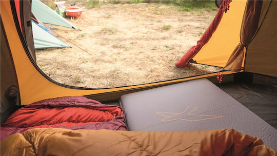 Easy Camp Siesta Self-Inflating Single Camping Sleeping Mat 200x60cm Thickness 10cm in Gray color