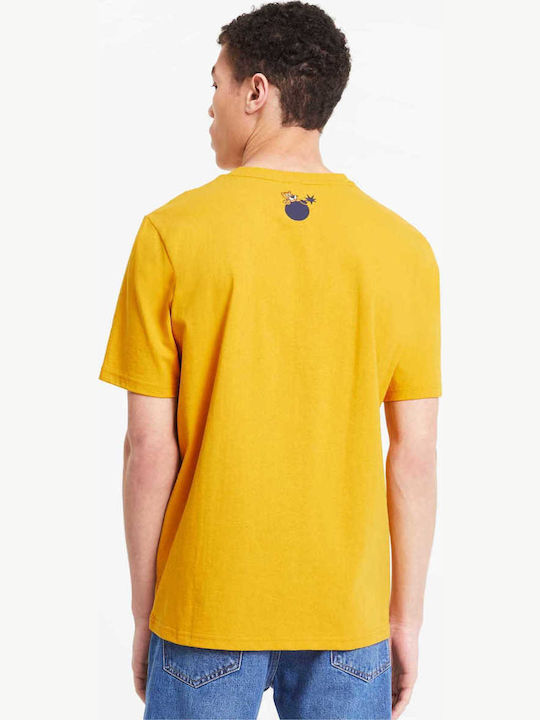 Puma x Hundreds Ανδρικό T-shirt Κίτρινο με Λογότυπο