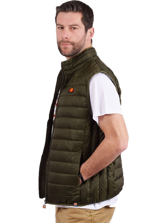 Sleeveless Jacket Puffer Khaki