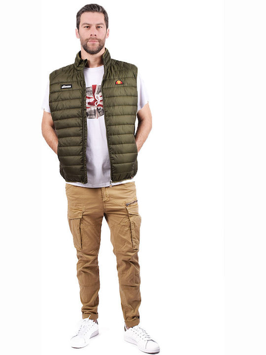 Sleeveless Jacket Puffer Khaki