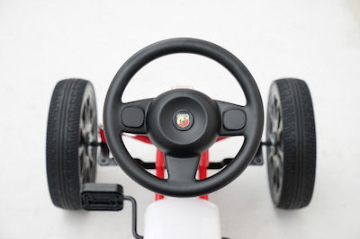 Παιδικό Ποδοκίνητο Go Kart Μονοθέσιο με Πετάλι Abarth 500 Mega Κόκκινο