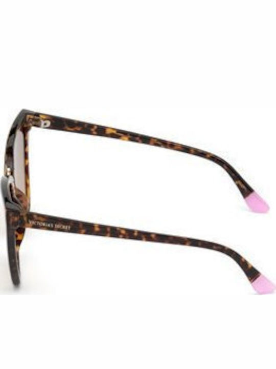 Victoria's Secret Women's Sunglasses with Brown Plastic Frame and Brown Gradient Lens VS0030 52F