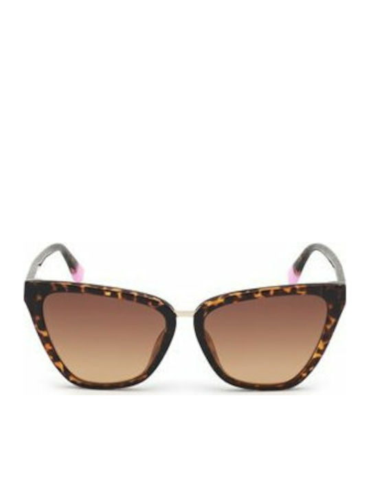 Victoria's Secret Women's Sunglasses with Brown Plastic Frame and Brown Gradient Lens VS0030 52F