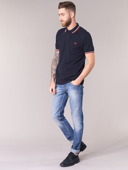 Polo Kurzarmbluse Blue