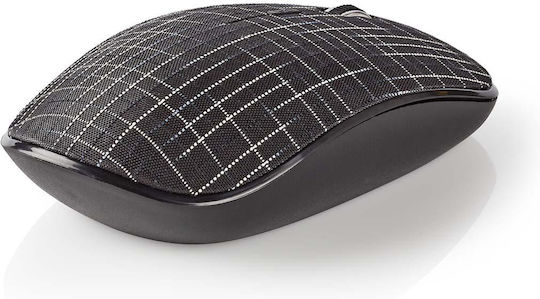 Nedis Premium Fabric Wireless Mouse Black
