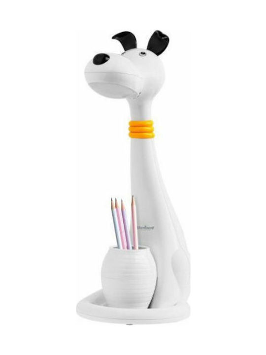 Rebel Led Kids Desk Lamp Touch Σκύλος White