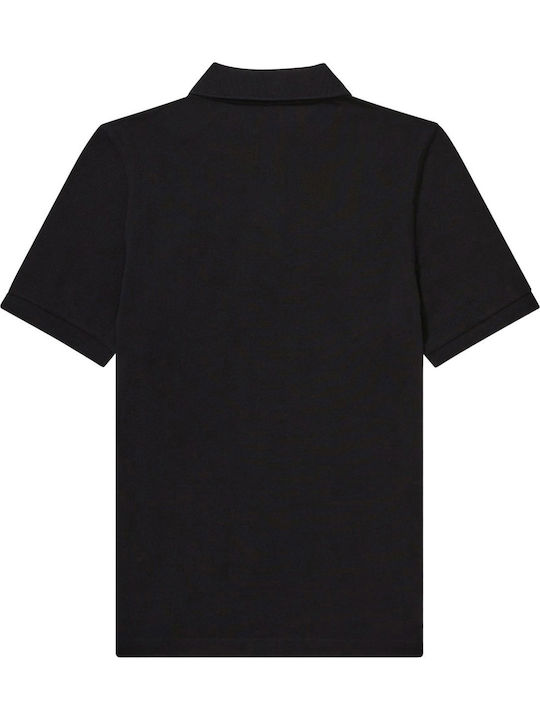 Polo Herrenbluse Kurzarm Schwarze