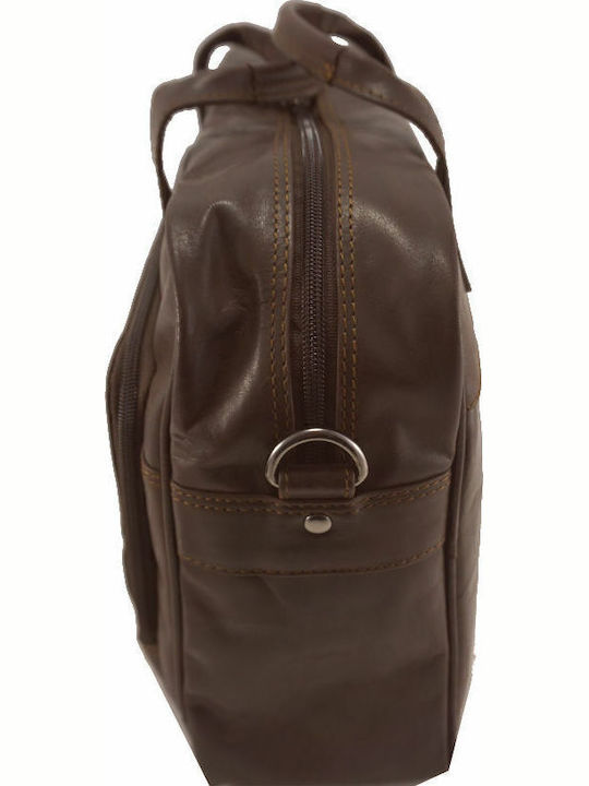 Leather Men's Briefcase Brown