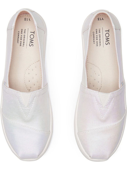 Kids Espradrilles Slip-On White Alpargata Shimmer